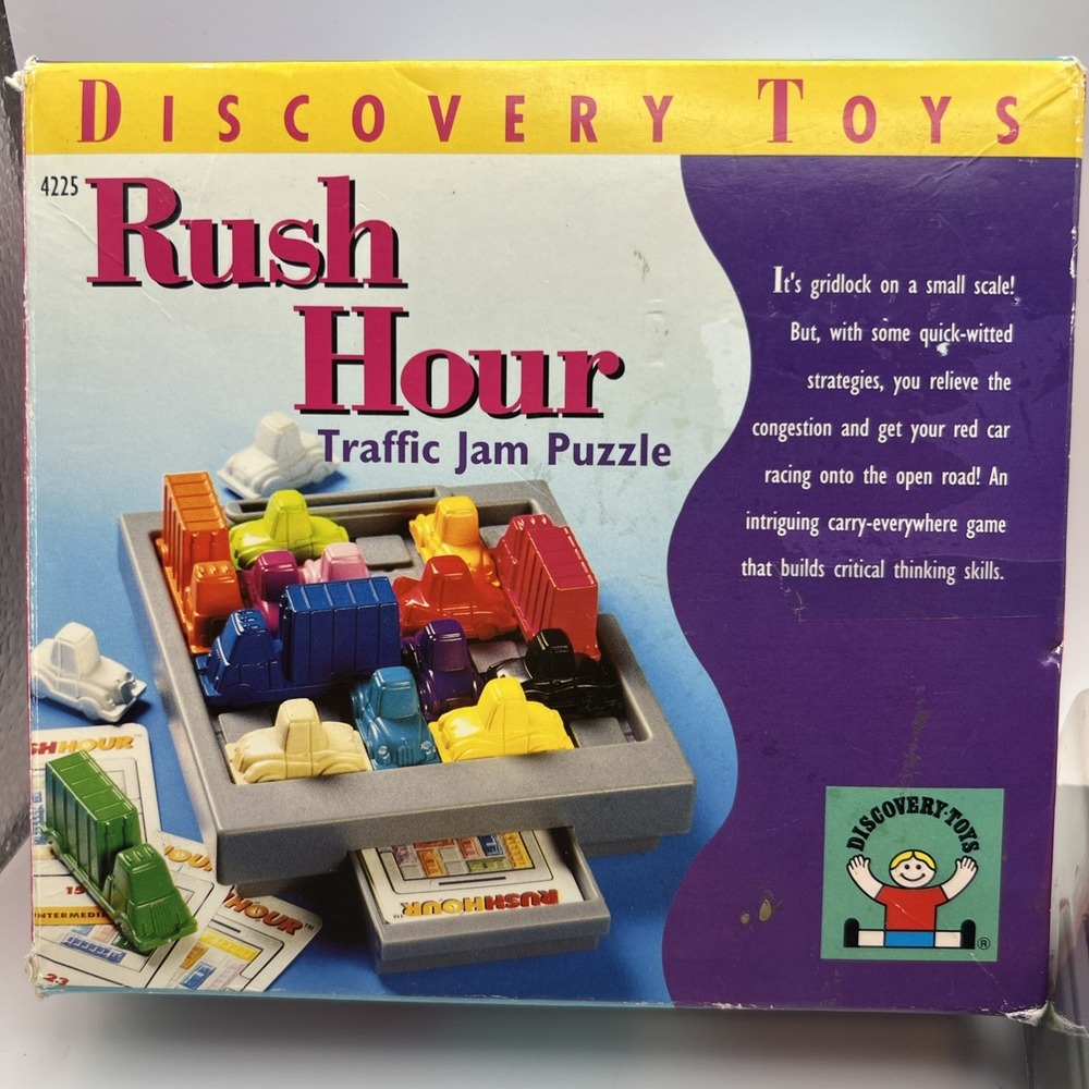 DISCOVERY TOYS RUSH HOUR Traffic Jam Puzzle Car Game! Complete Set in box